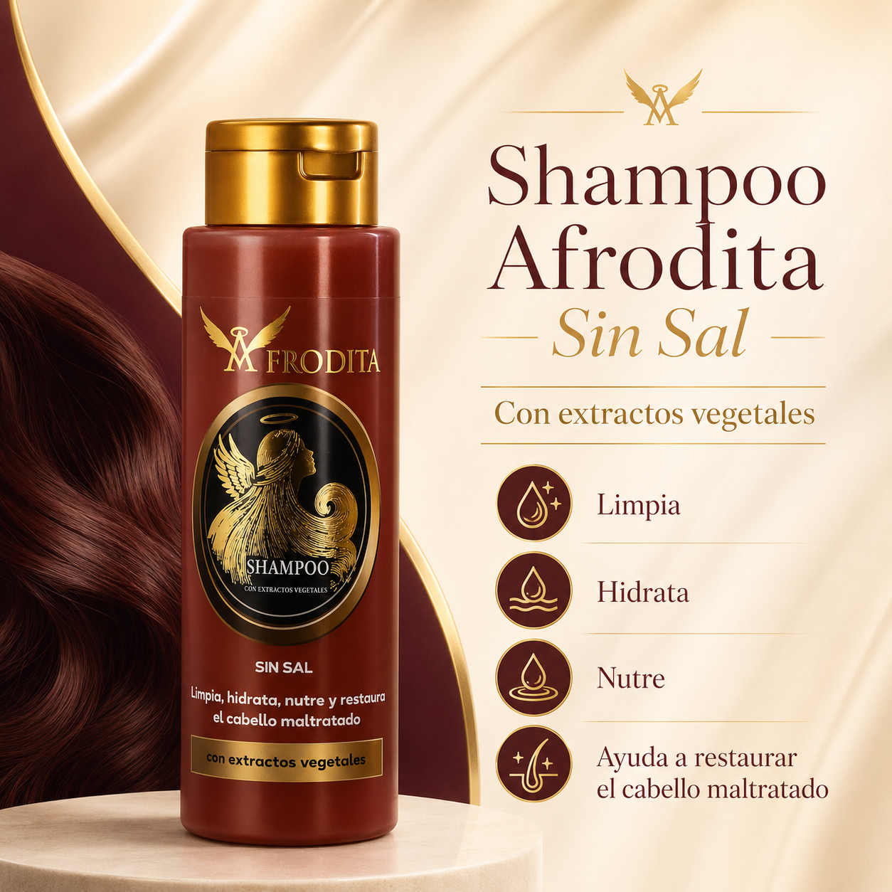 Shampoo Afrodita Sin Sal