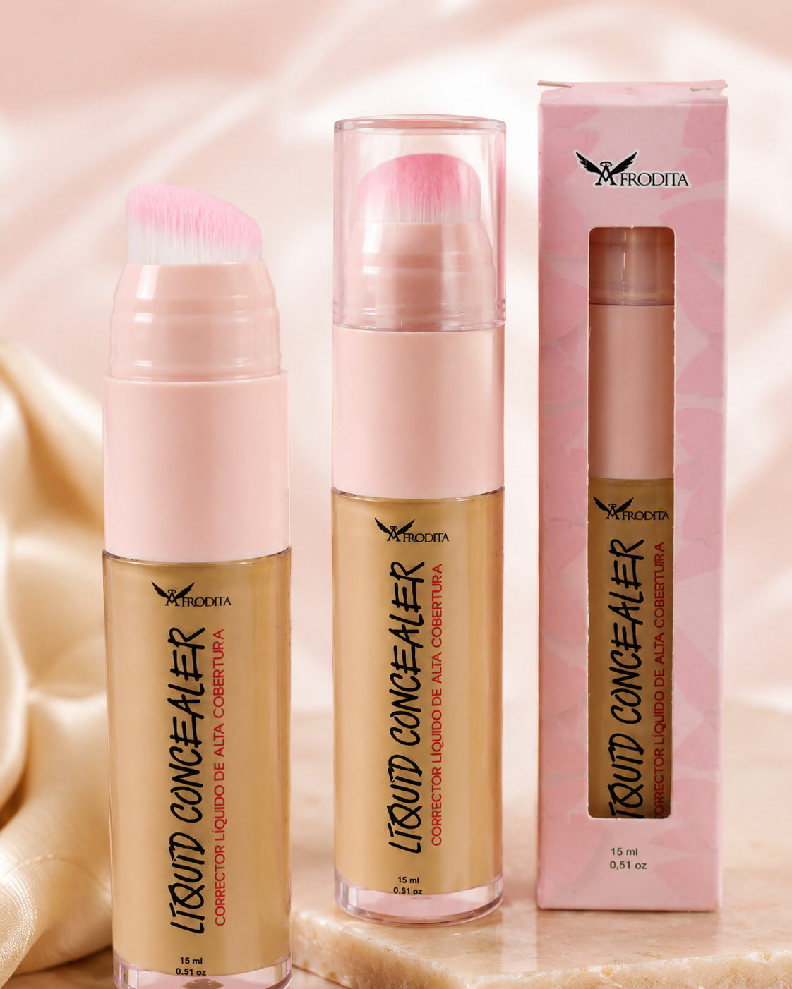 Liquid Concealer Afrodita Corrector líquido de alta cobertura