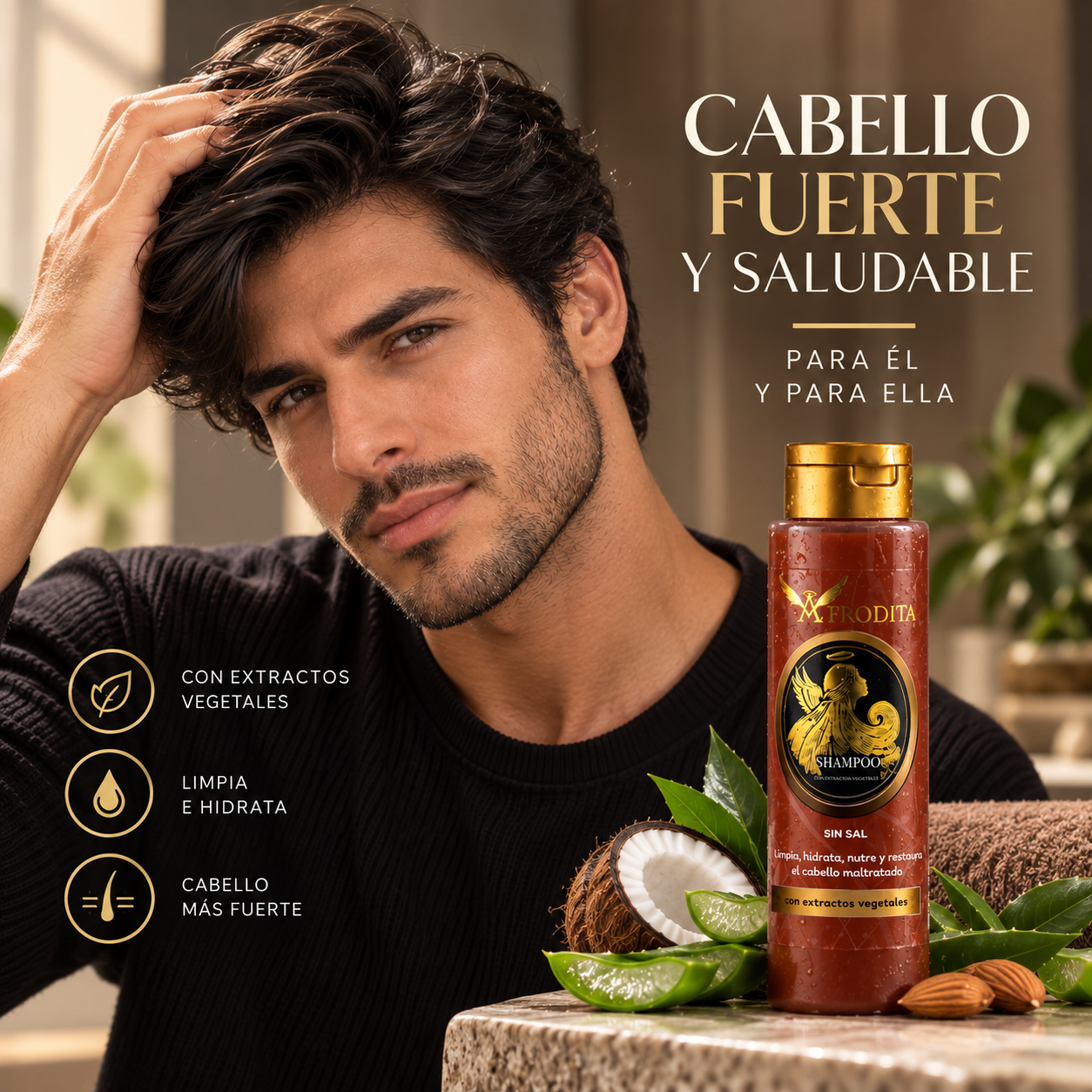 Shampoo Afrodita Sin Sal