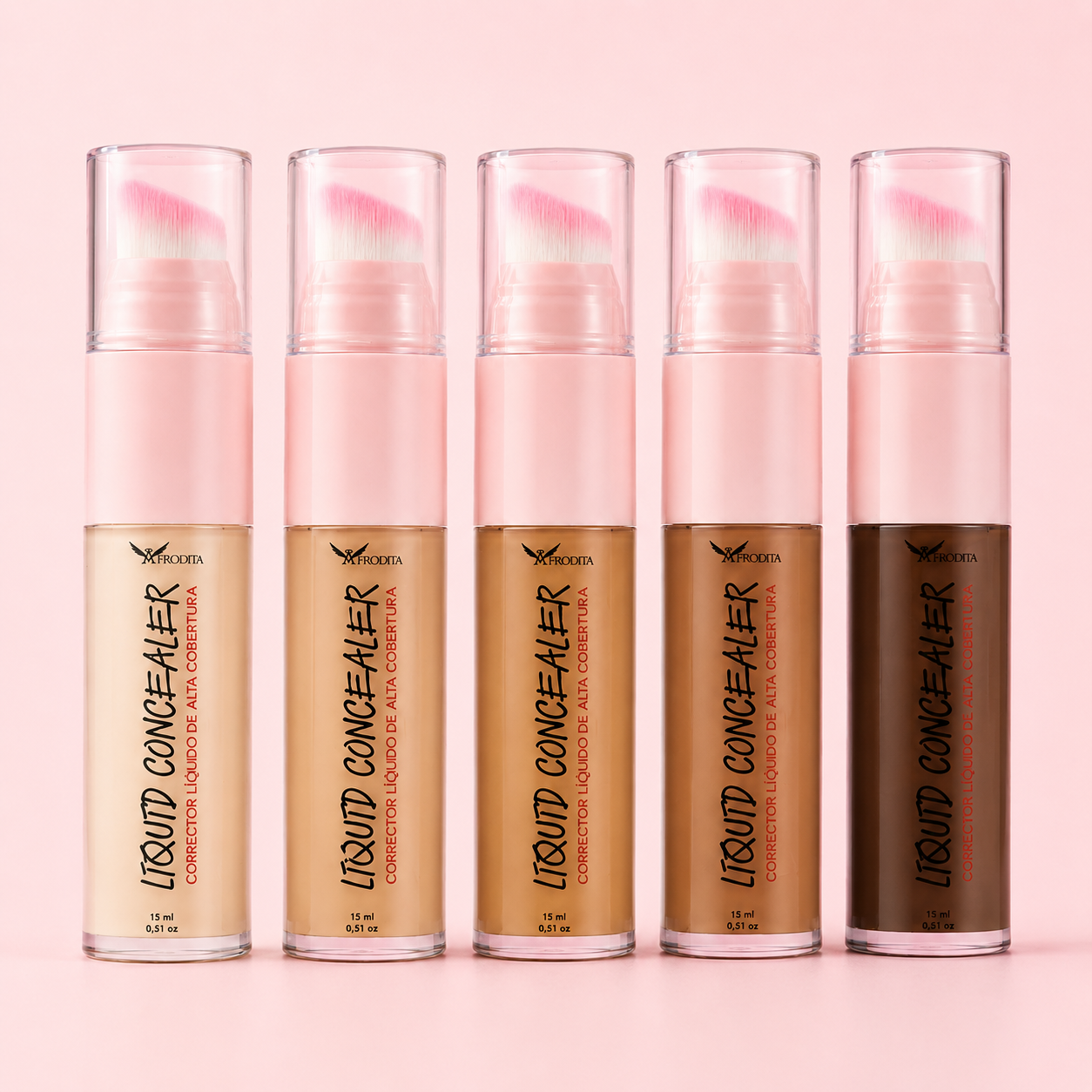 Liquid Concealer Afrodita Corrector líquido de alta cobertura