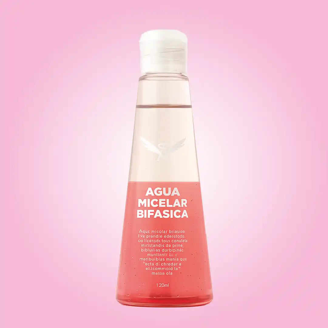 Agua micelar bifásica