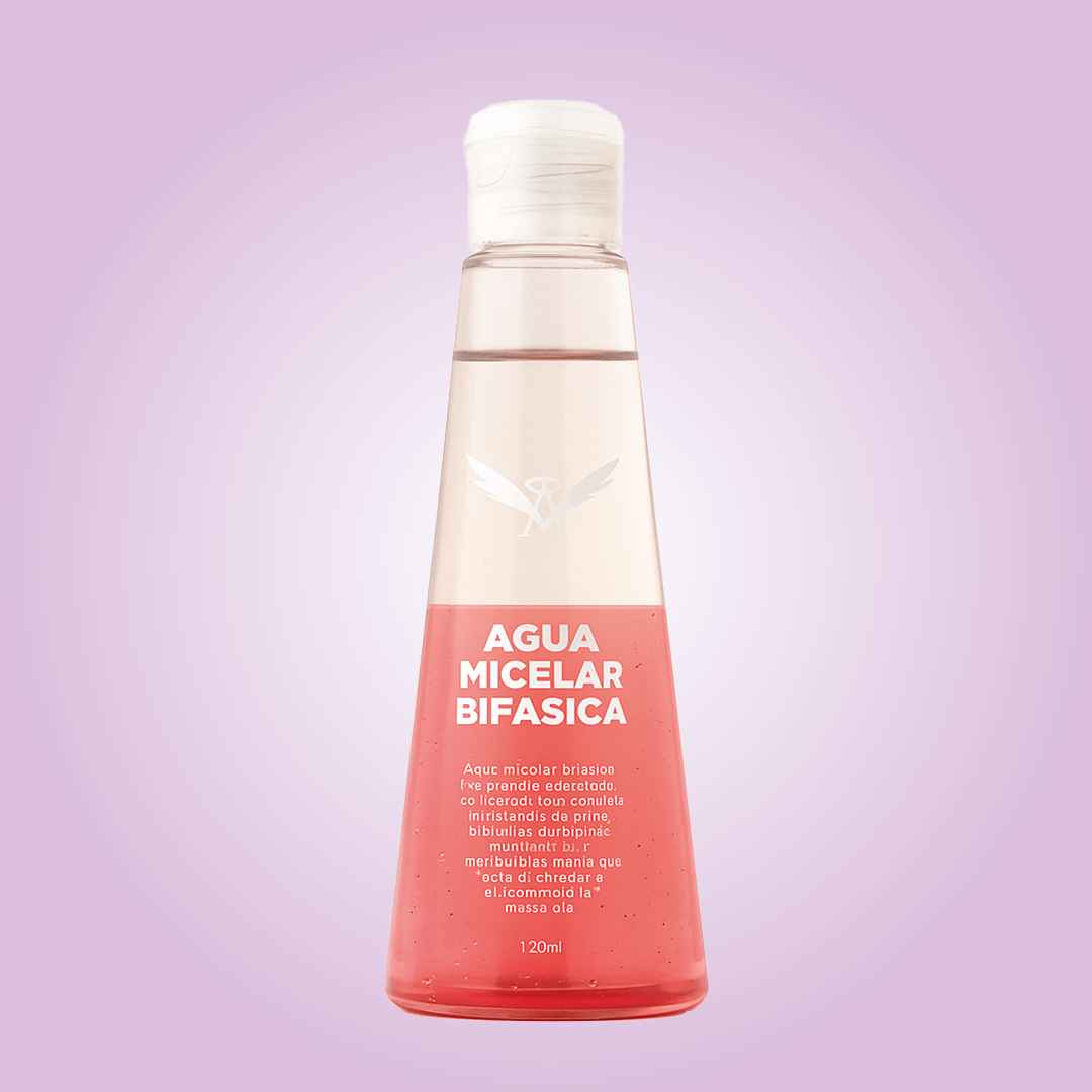 Agua micelar bifásica